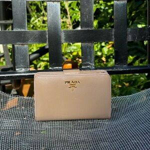 PRADA. bifold wallet.
